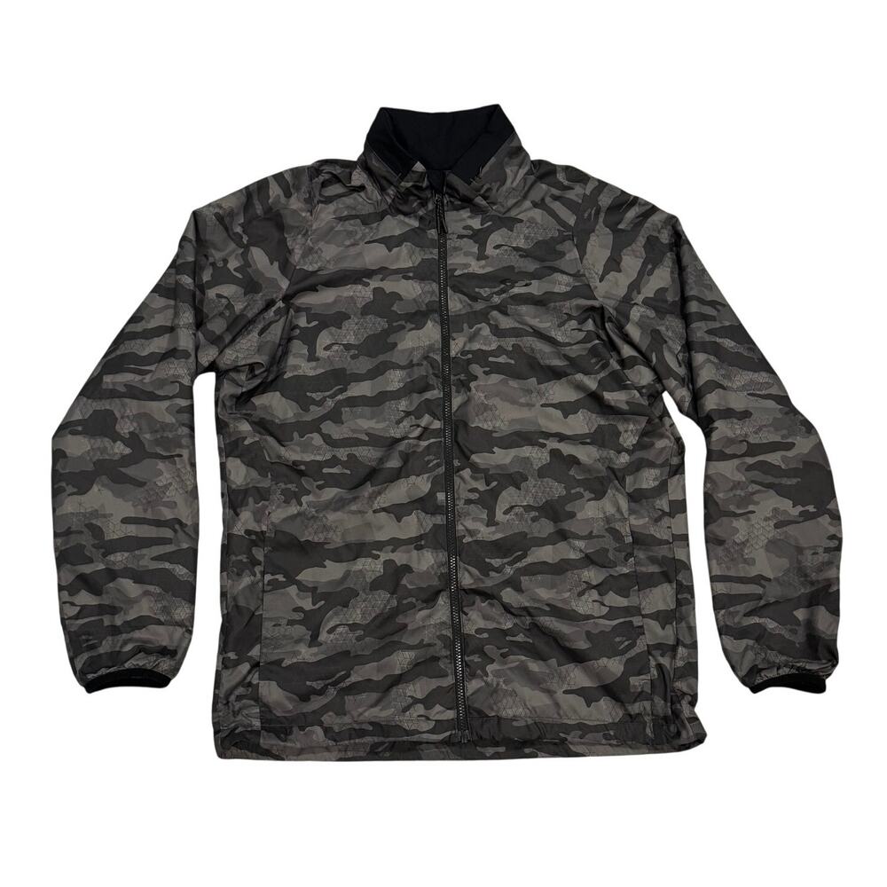 Oakley Camo Windbreaker Jacket Stow Hood XL